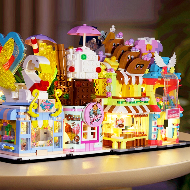 Bộ Đồ Chơi Lắp Ráp Mô Hình Thành Phố Cho Trẻ Em