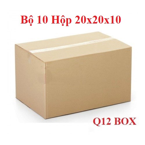 Bộ 10 Hộp Carton 20x20x10 Cm Thùng Carton Giá Rẻ
