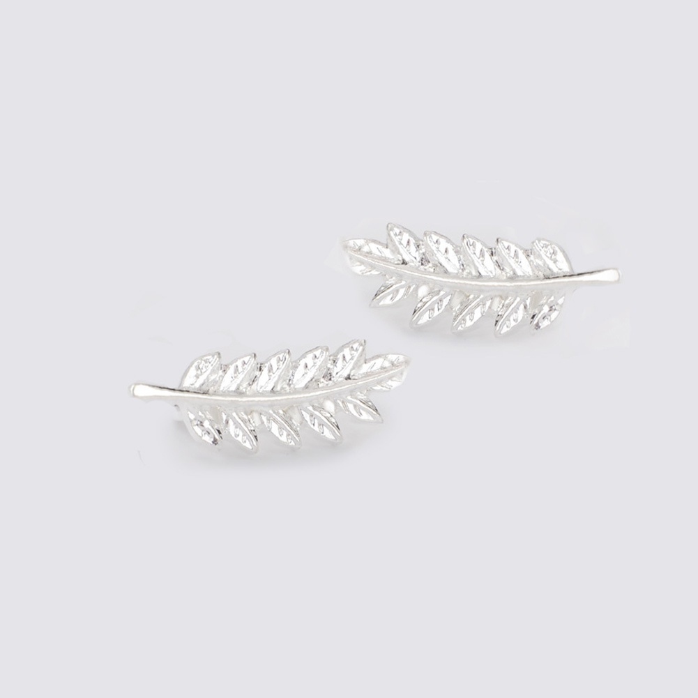 Bông Tai Hình Chiếc Lá Thiết Kế Thanh Lịch Cho Nữ