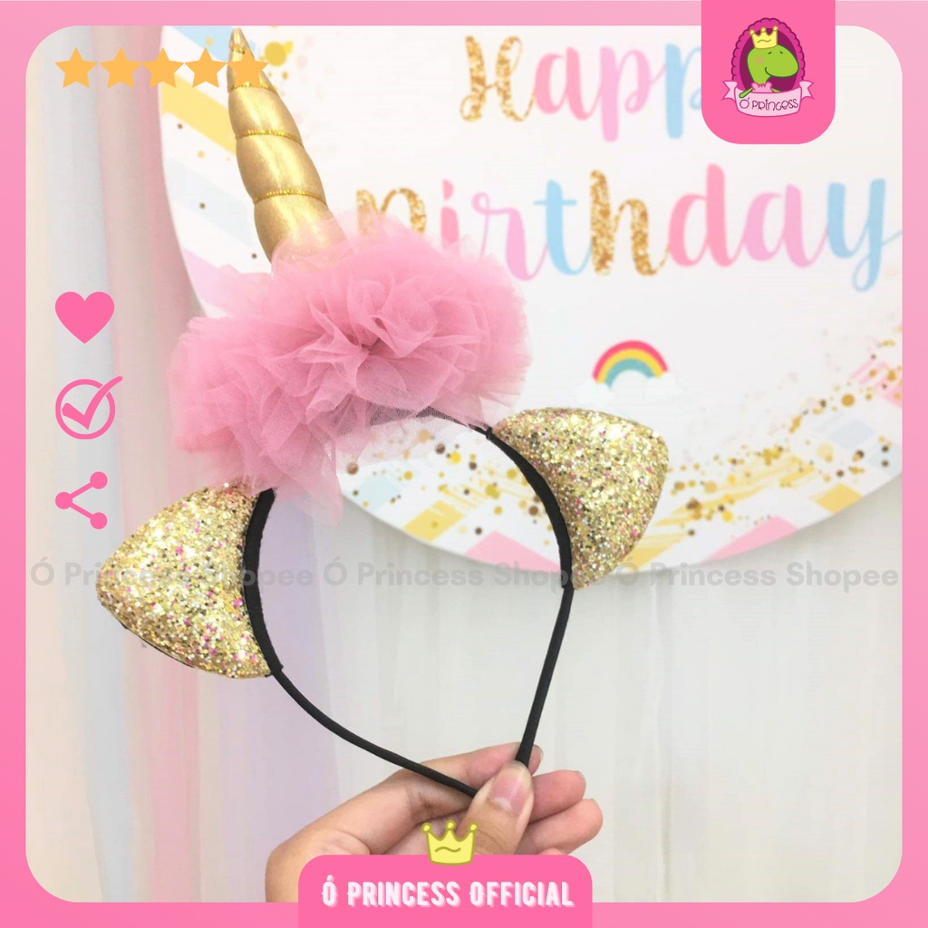 Bờm công chúa Unicorn Kỳ Lân cầu vồng Ó Princess
