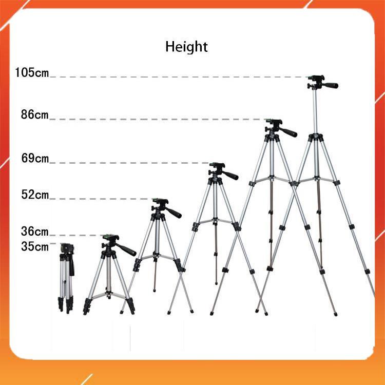 [RẺ NHẤT SHOPEE] Giá đỡ 3 chân máy chụp ảnh Tripod TF-3110 + Miếng kẹp điện thoại