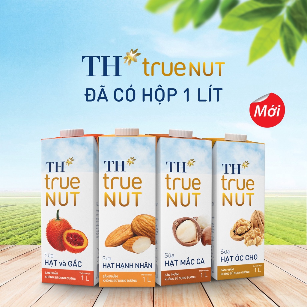 Sữa TH True Milk Hạt Mắc Ca 1L Chính Hãng