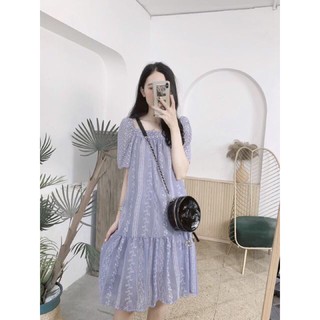 [ hình thật + video] ❤️VÁY SUÔNG DÁNG XUÔNG ĐUÔI CÁ❤️ 2 màu tím, hồng dễ mặc lên dáng cực xinh
