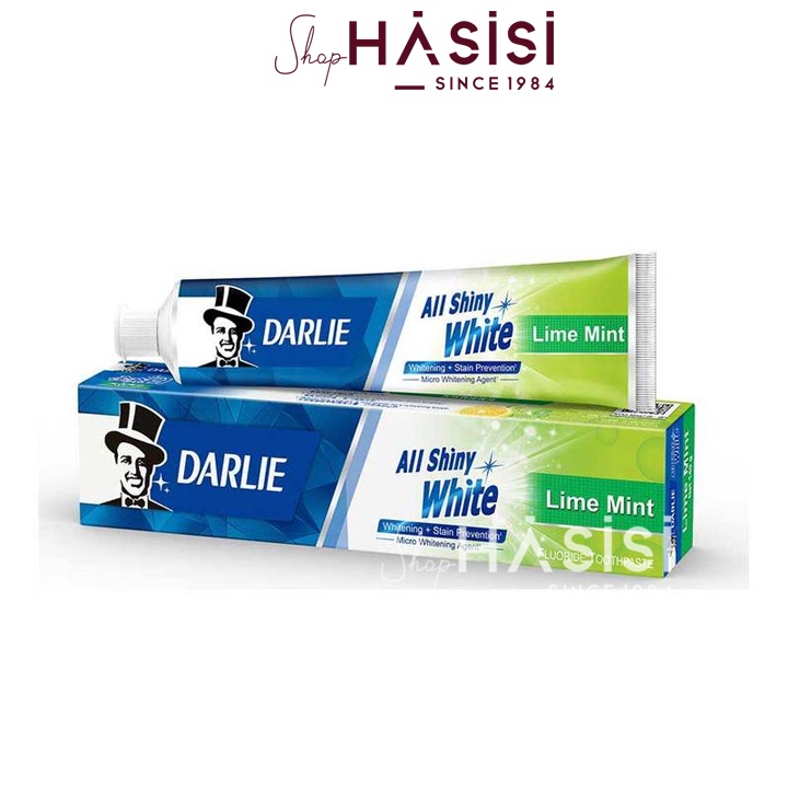 Kem Đánh Răng Chanh &amp; Bạc Hà DARLIE - All Shiny White Toothpaste Lime Mint 140g