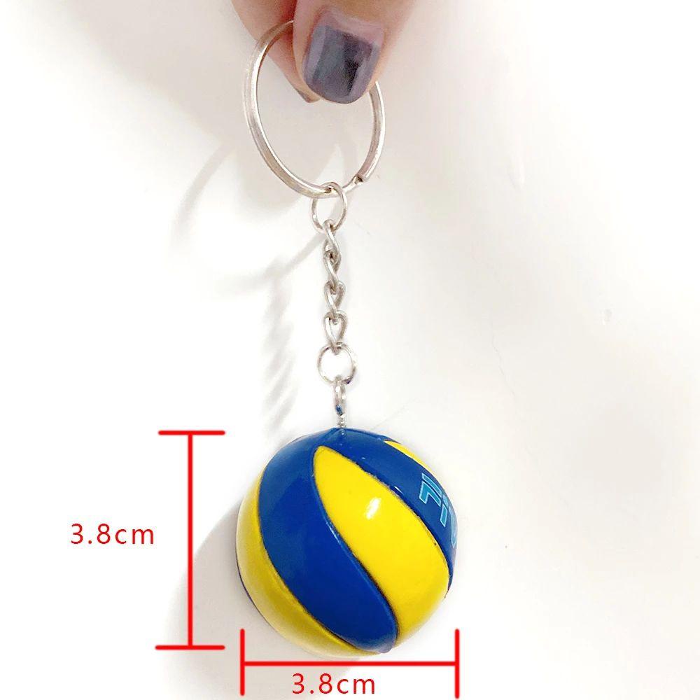 Móc Khóa Hình Quả Bóng Chuyền Mini Dễ Thương Dùng Làm Quà Tặng Sinh Nhật Cho Nam Và Nữ