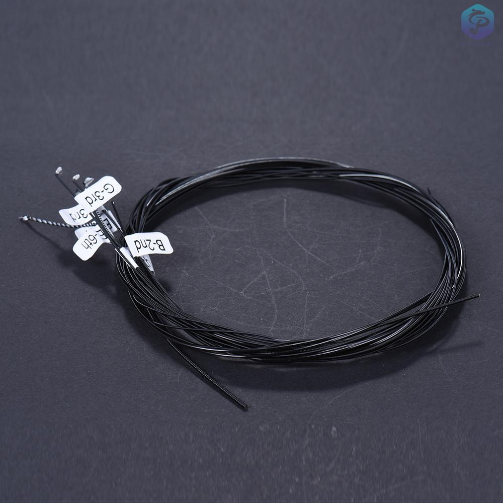 Bộ 6 Dây Đàn Guitar Alice Ac136Bk-N (. 028-.043) Normal Một Dây Bằng Nylon Màu Đen