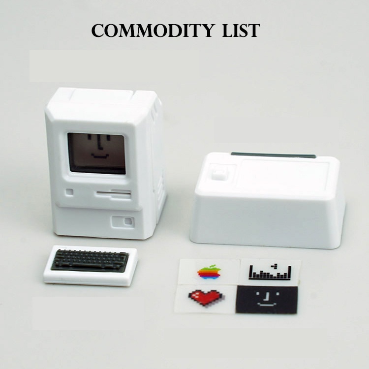 Bộ Phím Bấm Mini Macintosh Kiểu Dáng Cổ Điển Dễ Thương