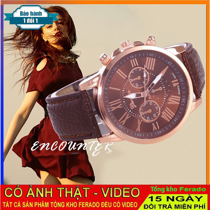 Đồng Hồ Mặt Kim Tròn Nam Nữ LERNE Thời Trang Tinh Tế Sang Trọng