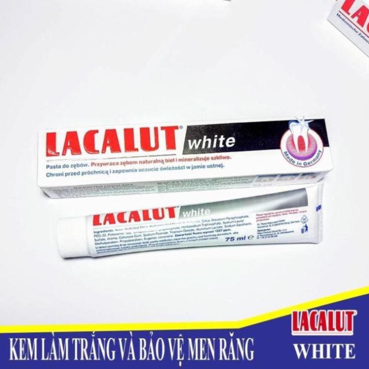 kem đánh răng LACALUT white giúp răng trắng sạch ố vàng dth94