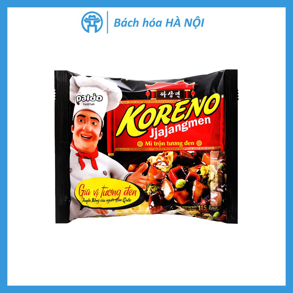 Mì Trộn Tương Đen Truyền Thống Hàn Quốc Paldo Koreno Jjajangmen gói 115g