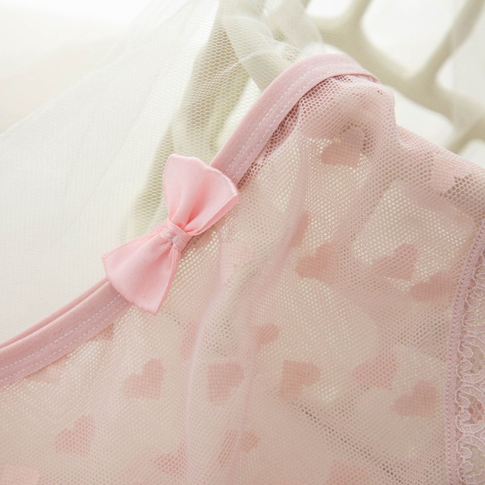 Quần lót cotton phối ren lưng vừa họa tiết trái tim thời trang Hàn Quốc xinh xắn cho nữ