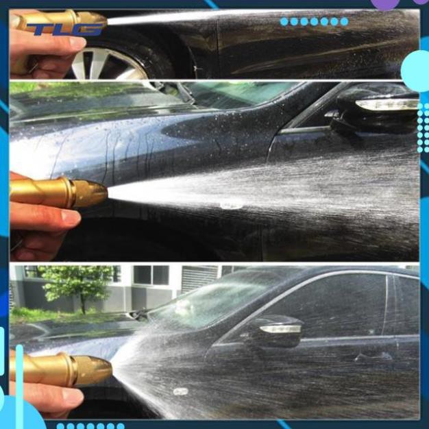 HCM Bộ vòi phun xịt nước rửa xe , tưới cây giãn nở đầu đồng 206703