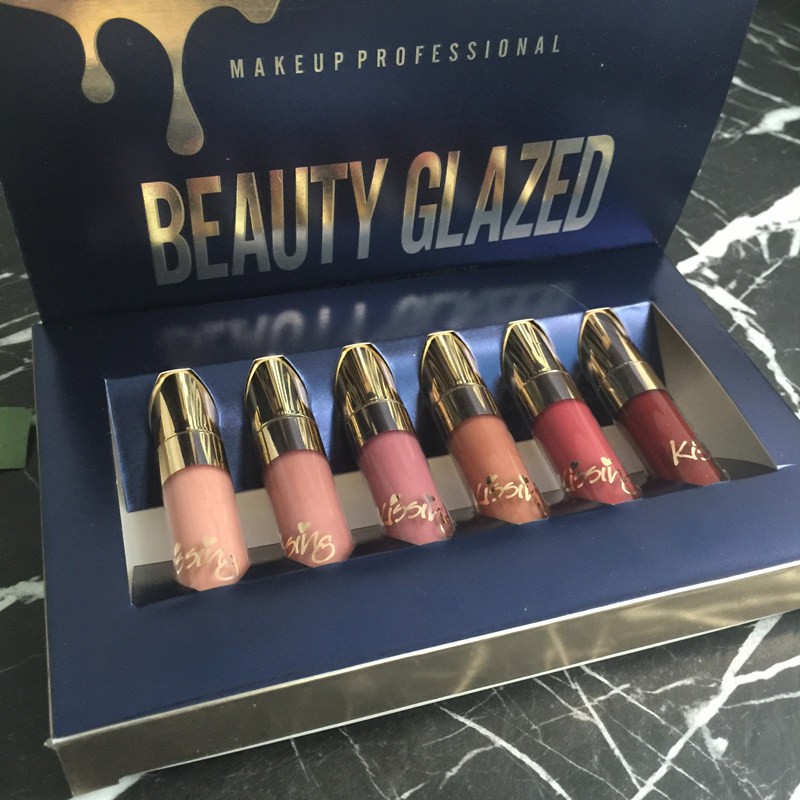 [Hàng mới về] Set 6 thỏi son kem BEAUTY GLAZED lâu trôi hiệu ứng lì | BigBuy360 - bigbuy360.vn