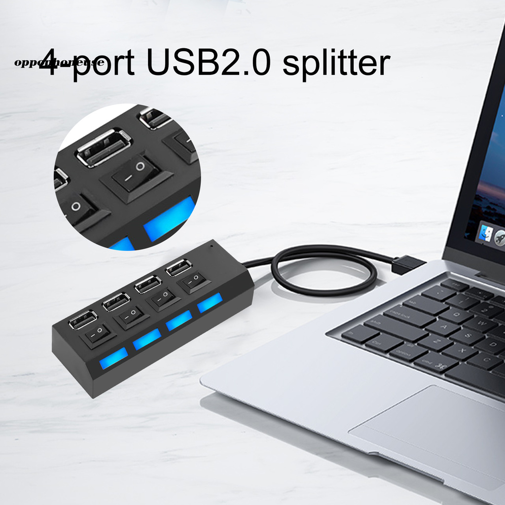 Bộ hub chia 4 cổng USB 2.0 chuyên dụng cho máy tính