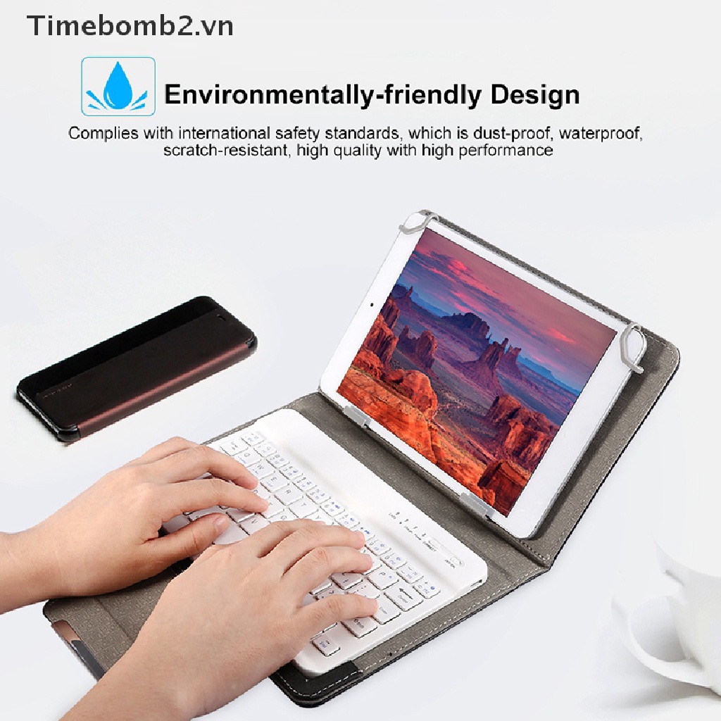 Bao da máy tính bảng kèm bàn phím bluetooth cho Samsung Galaxy Tab A 8.0" 2