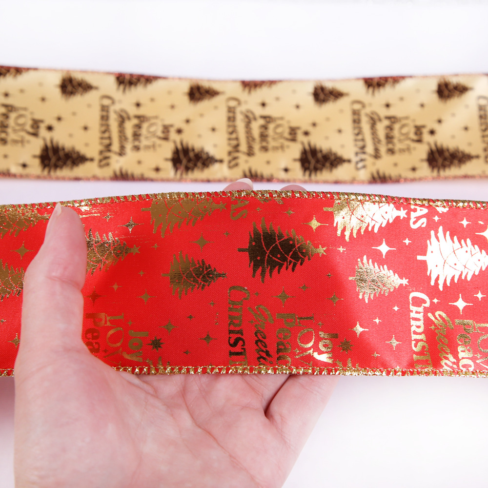 Cuộn dây tay băng 6.3cm X 2m dùng để trang trí giáng sinh xinh xắn