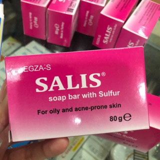 Xà Bông Tắm Và Rửa Mặt Kiềm Dầu Đánh Bay Mụn, Tẩy Tế Bào Chết – SALIS SOAP BAR 80G