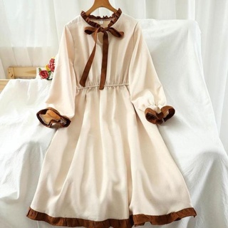 Váy vintage nơ tiểu thư