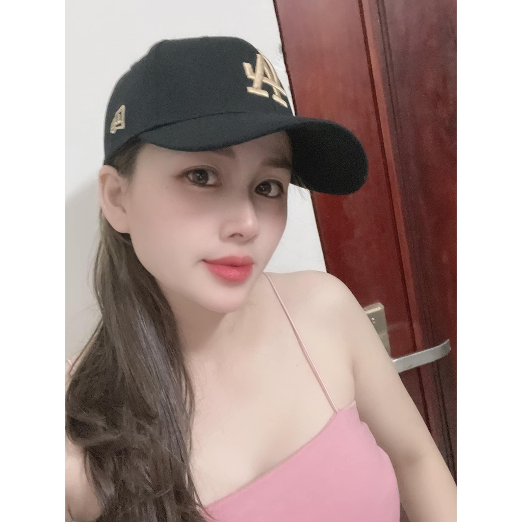 Mũ lưỡi trai thêu chữ nổi LA - Mũ Nón siêu đẹp full hộp cá tính mạnh mẽ