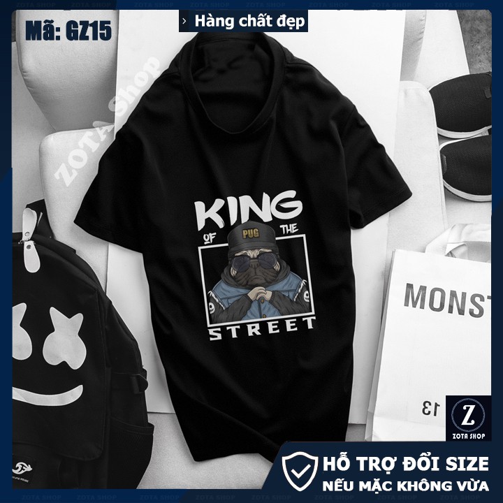 Áo thun nam đẹp, áo thun tay ngắn ZOTA GZ15 in King of the street