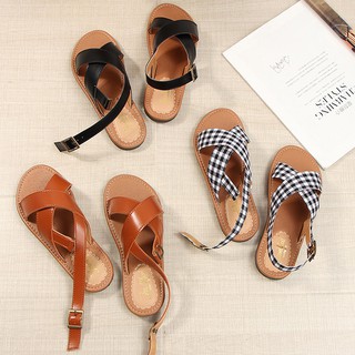 (Sẵn+ clip tự quay) Sandal quai chéo