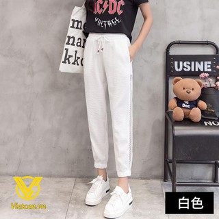 Quần JOGERR dáng bomber pha lưới sườn bo gấu đẹp