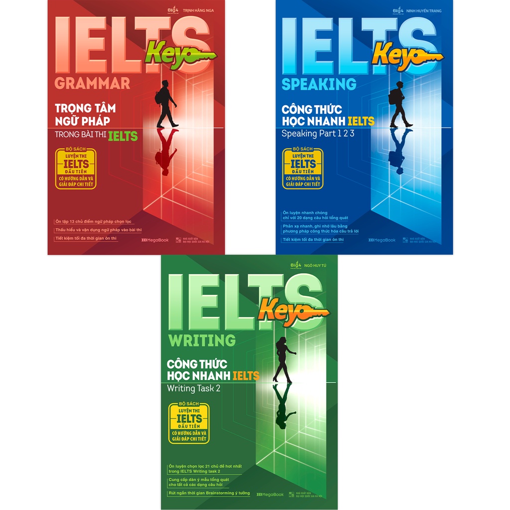 Sách - Combo 3 cuốn IELTS Key Công thức học nhanh IELTS MEGAENG9245