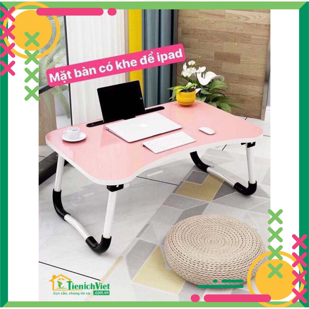 bàn gấp có khe cắm ipad va điện thoại | BigBuy360 - bigbuy360.vn