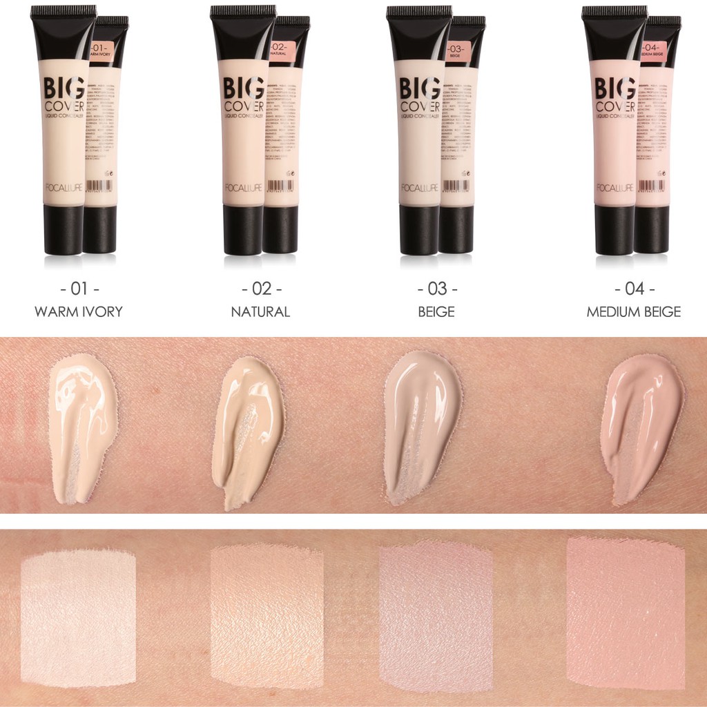 Kem Che Khuyết Điểm Focallure Big Cover Liquid Concealer FA-31 24g