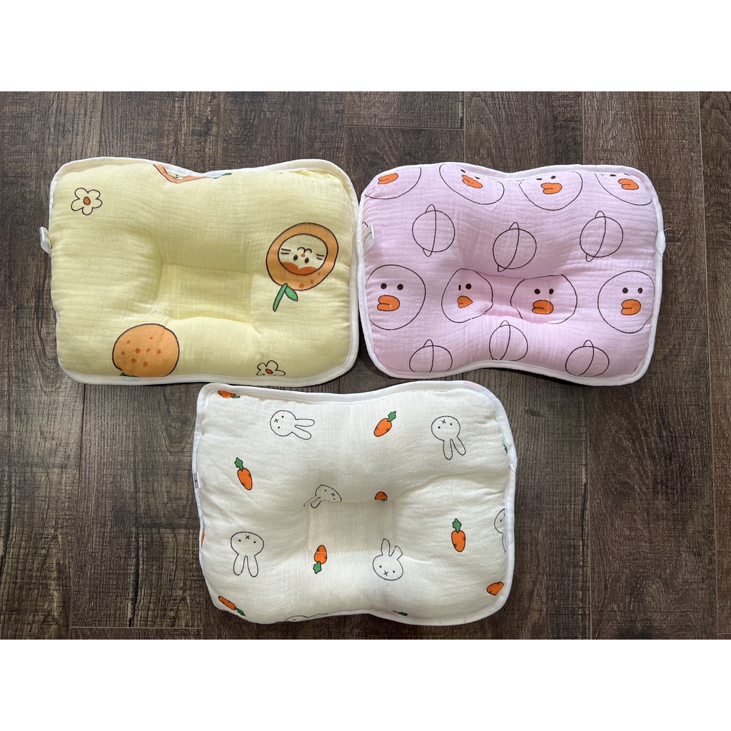 Gối lõm xô chống méo đầu cho bé sơ sinh