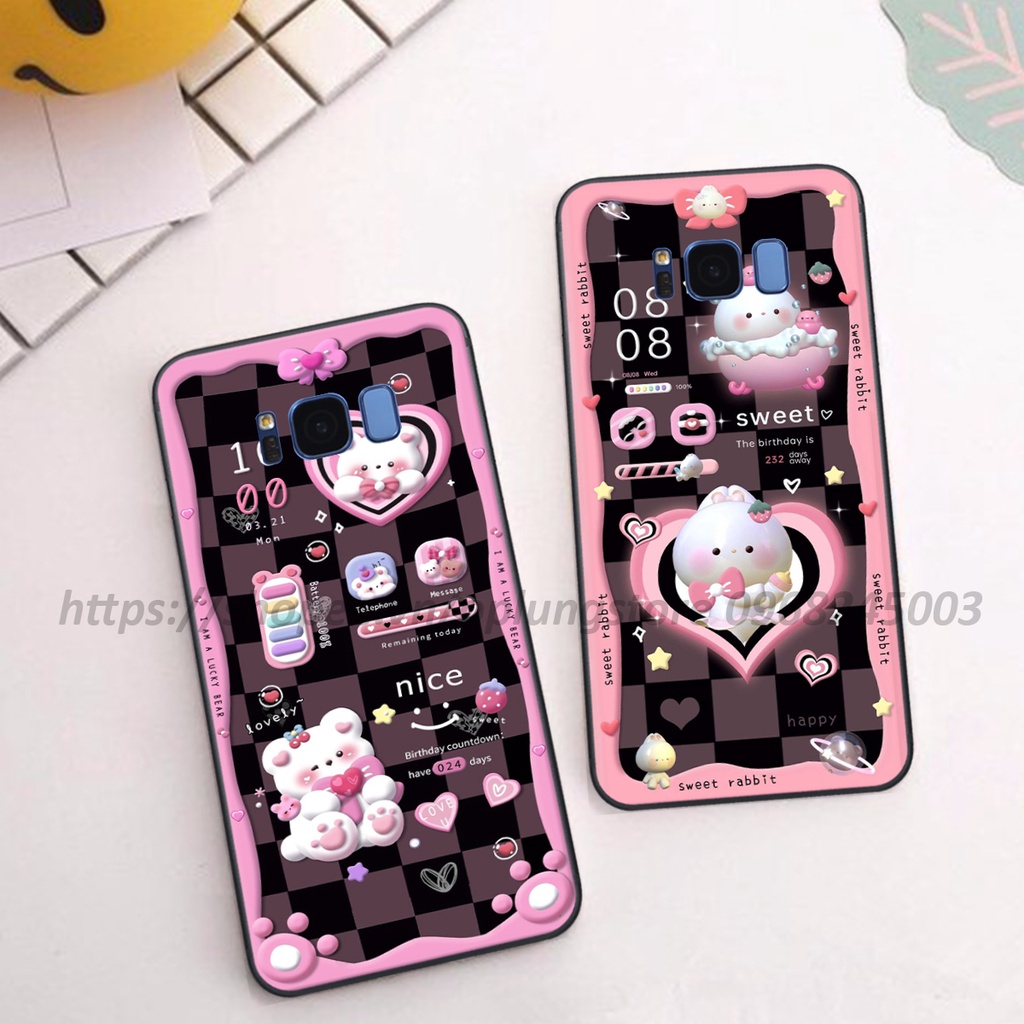 Ốp lưng samsung S8/ S8 Plus/ S8+ in hình 3D gấu,thỏ cute dễ thương