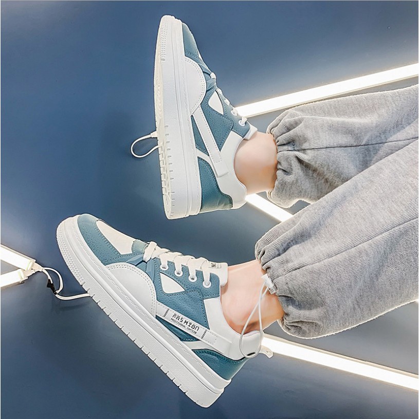 Giày Nam Cổ Thấp Thể Thao 2021 Sườn Chữ Phối Màu Siêu Đẹp AVISHOP - 405