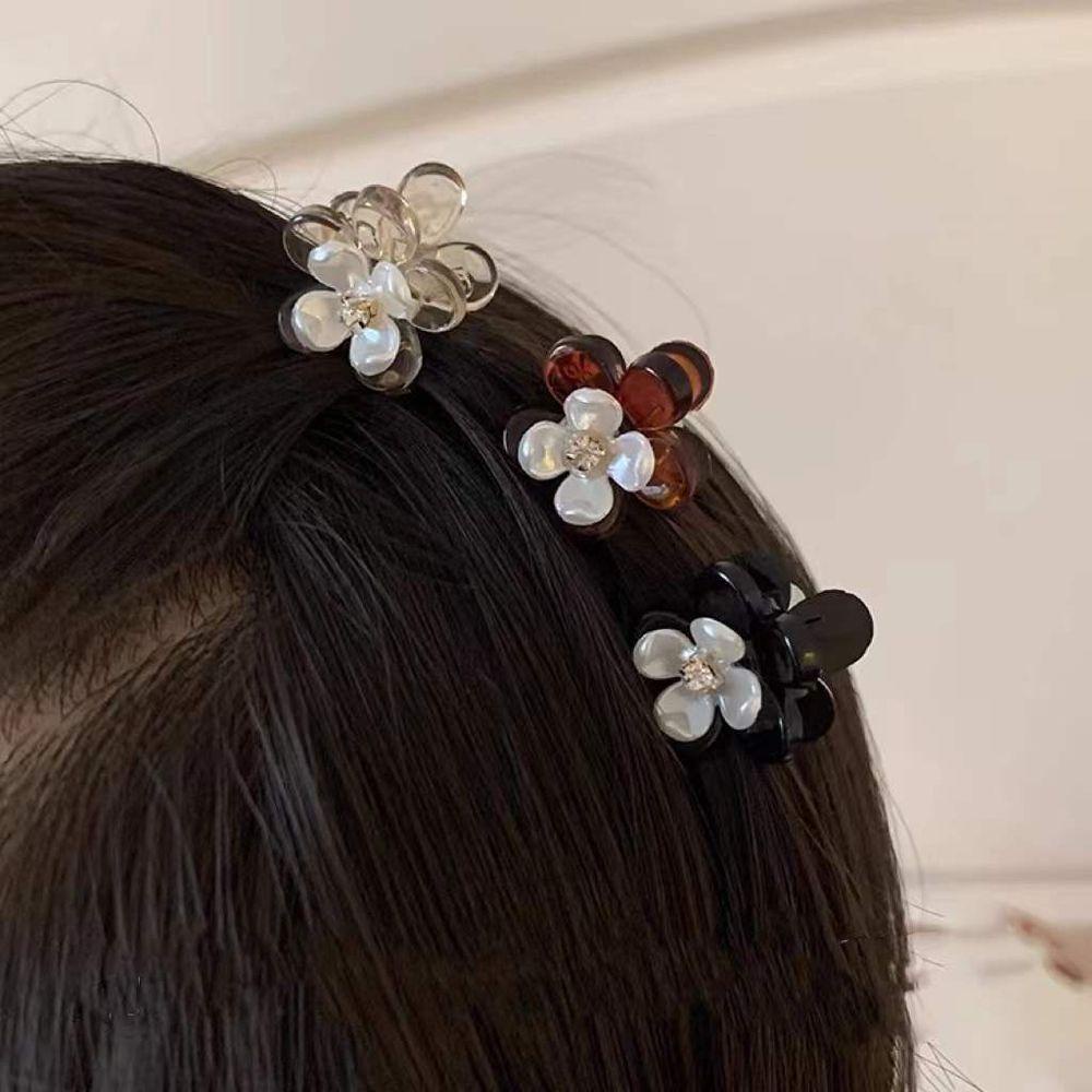 JARRED Kẹp Tóc Càng Cua Đính Hoa / Vỏ Sò Phong Cách Cổ Điển Sang Trọng Thời