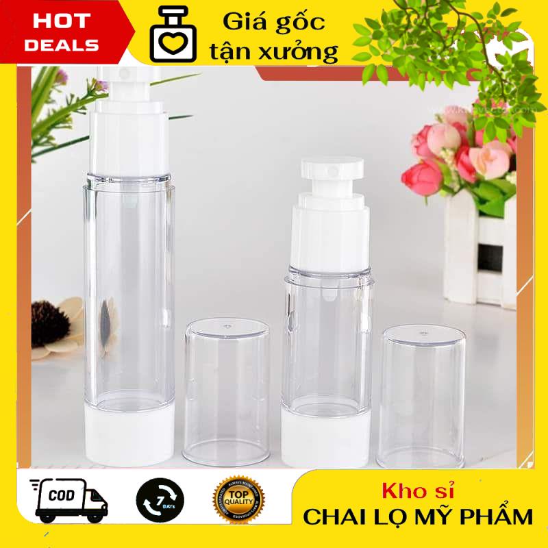 Chai Chiết Mĩ Phẩm ❤ GIÁ TẬN GỐC ❤ Chai nhựa xịt giọt hút chân không 15ml/30ml/50ml/100ml chiết mỹ phẩm