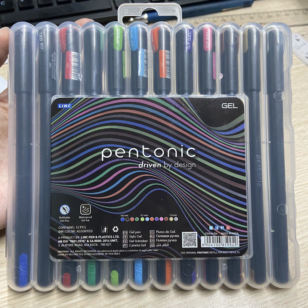 Vỉ 12 Bút gel LinC Pentonic 856