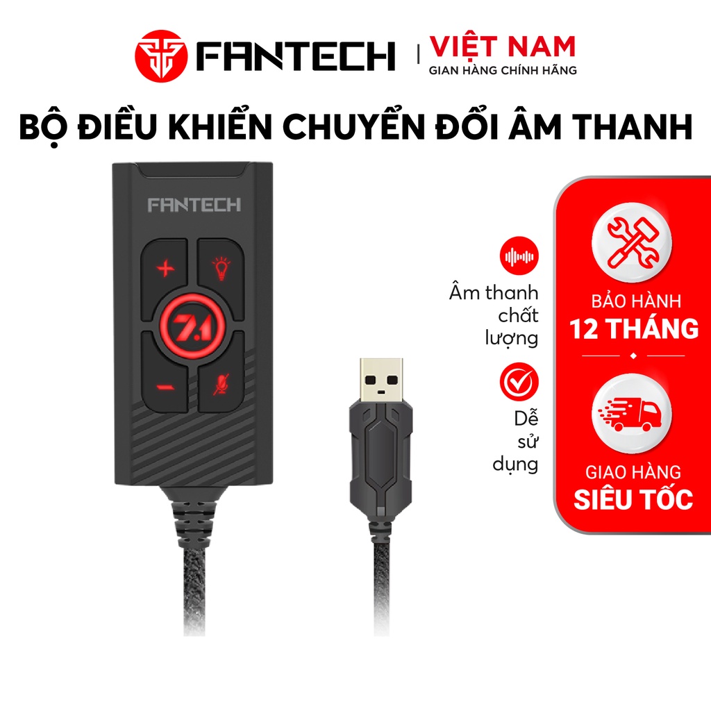 Bộ Điều Khiển Chuyển Đổi Âm Thanh 7.1 FANTECH AC3002 - Hàng Phân Phối Chính Hãng