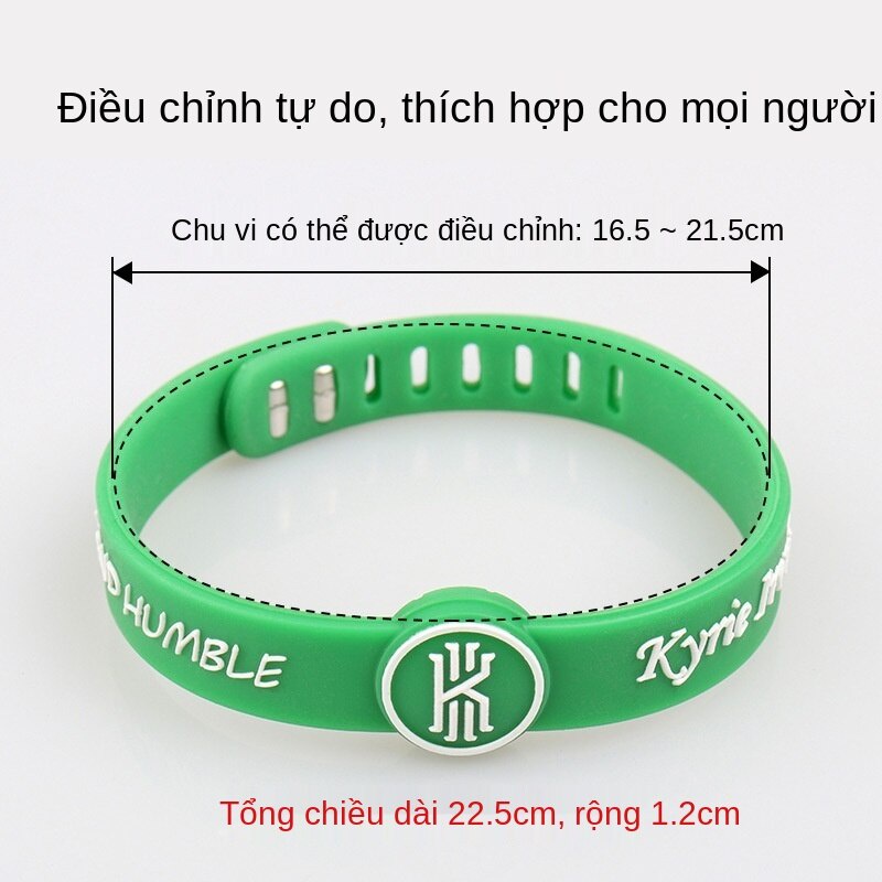 Vòng đeo tay thể thao từ silicon tùy chọn họa tiết tên vận động viên độc đáo