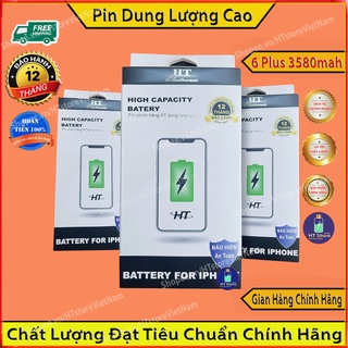 Pin iP 6 plus Dung Lượng Cao -ĐT TÁO- Chính Hãng HT Store Việt Nam – HT Electronic – BH 12 tháng Pin ip siêu Trâu