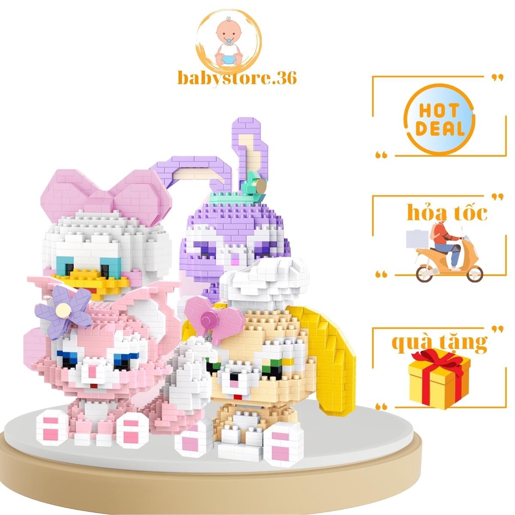 Đồ chơi trẻ em Lego babystore.36 Bộ đồ chơi lắp ráp lắp ghép xếp hình lego 3D mini cho bé trai bé gái thông minh trí tuệ