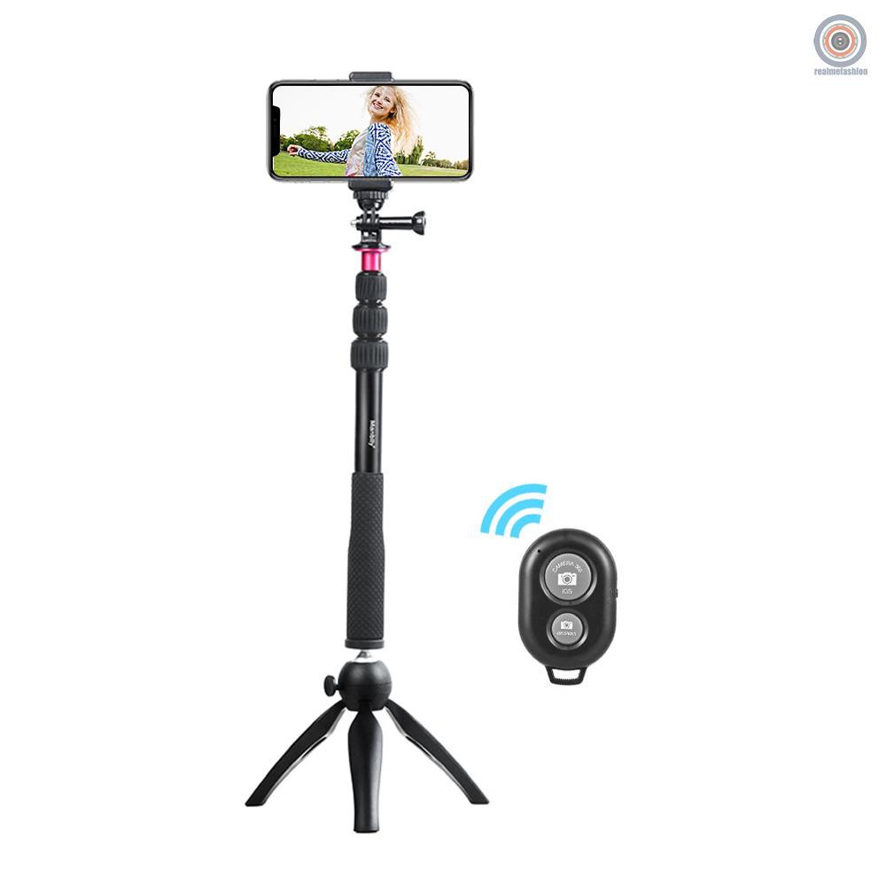 Gậy Selfie Rmfandoer Mini + Giá Đỡ Ba Chân + Điều Khiển Từ Xa Không Dây Cho Camera Kỹ Thuật Số X / 8 / 7 Plus S8 6 / 5 / 4 / 3 + / 3 Action