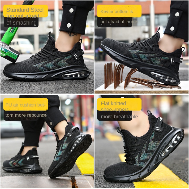 Giày Bảo Hộ Siêu Nhẹ Chống Va Đập Có Size Lớn 36-48 Dành Cho Nam Và Nữ