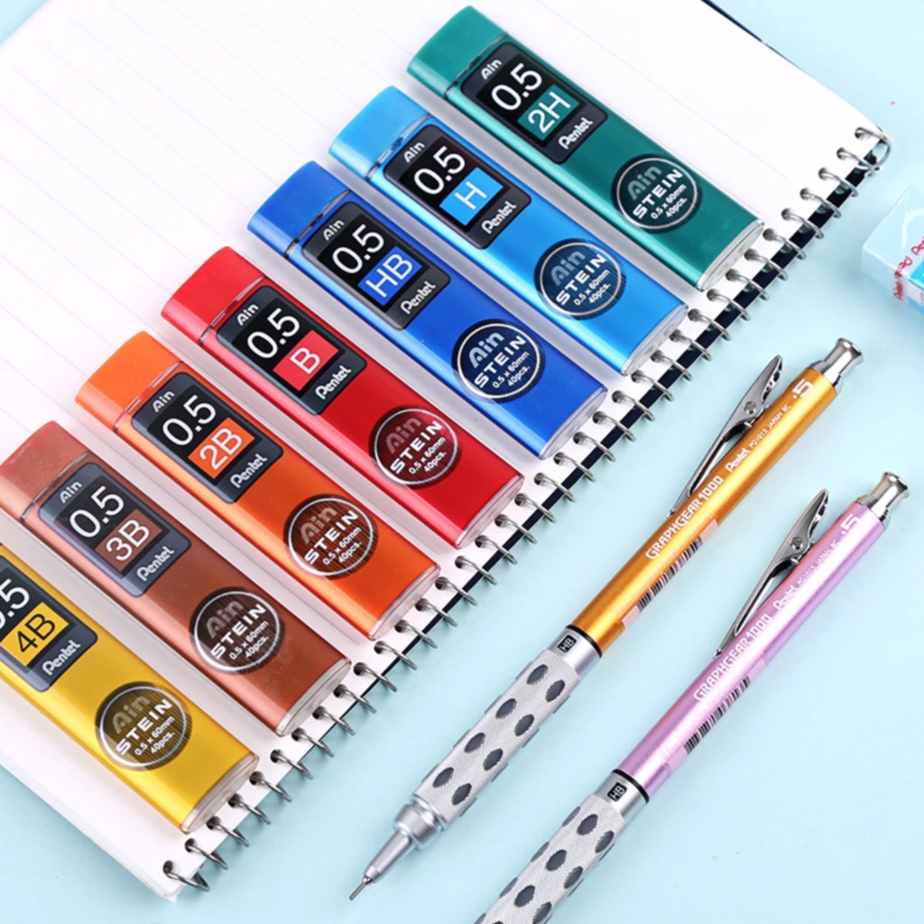 Ruột chì bấm Pentel - AIN STEIN - Ngòi chì kim 0.5 , 0.7 , 0.3 - Pentel Ain Stein