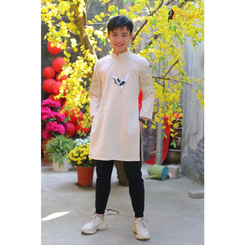 [Hàng chất siêu hot] Áo dài bé trai đại cồ diện tết - Xuân 2022
