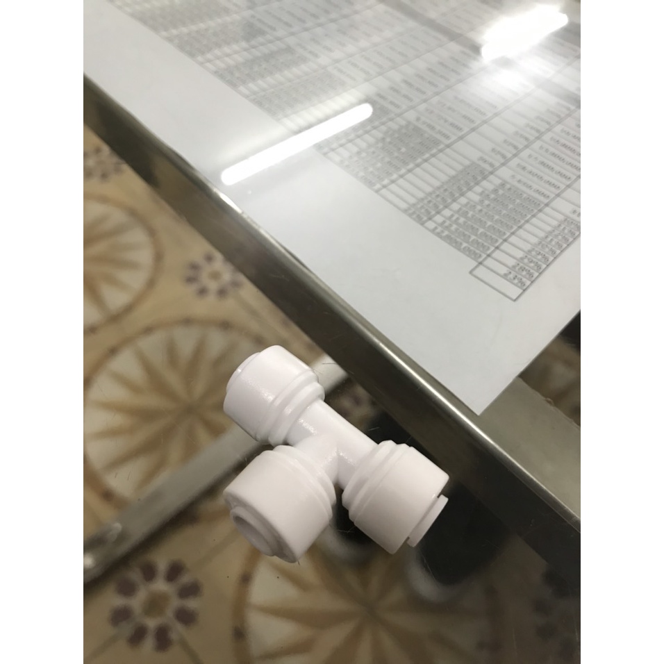 Van nước thải flow - van khóa 2 đầu - T cút nối nhanh - van 1 chiều - ống Phi 6mm - Phi 10mm dùng trong máy lọc nước RO