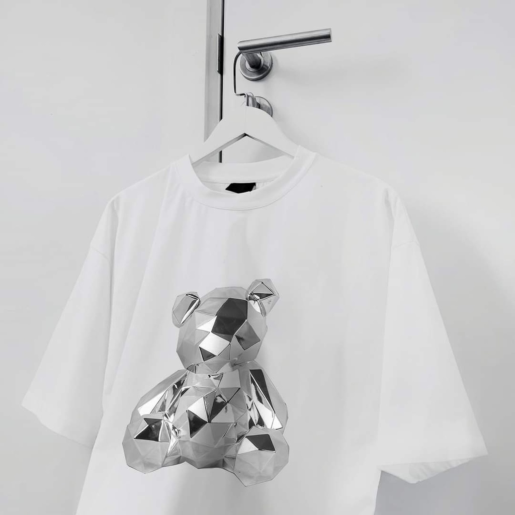 Áo thun nam nữ ,áo phông Gấu Teddy bạc vải cotton chuẩn from đẹp mát