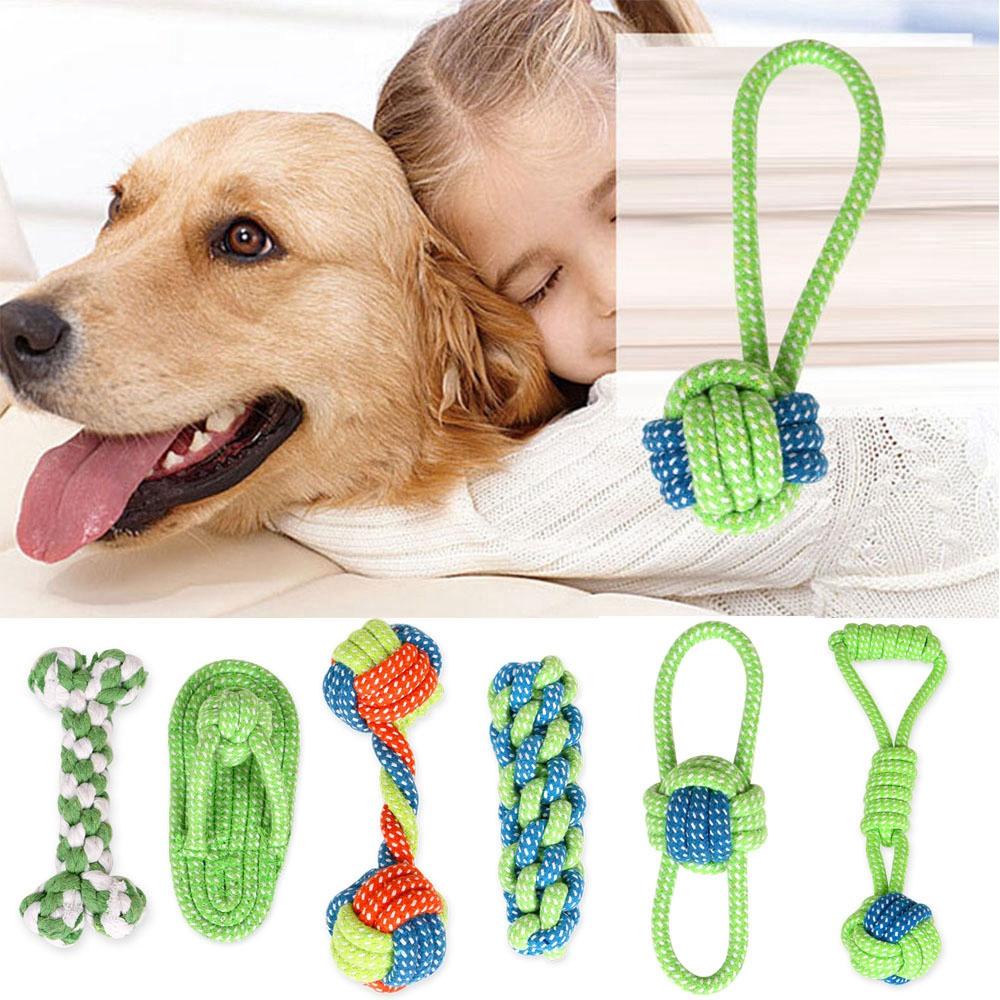 SUSANS Đồ Chơi GặM HìNh Quả BóNg Cotton MàU Xanh Lá Cho Thú Cưng