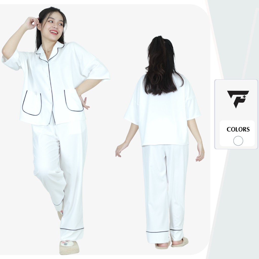 Pijama cánh dơi quần dài Lụa cao cấp mặc nhà mặc ngủ dễ thương FPLUS 297