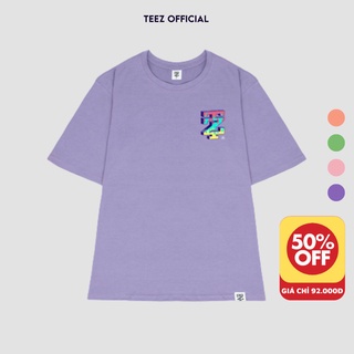 [XẢ NGHỈ BÁN] Áo Thun Unisex Nam Nữ TEEZ - TZ1004 Form Rộng Tay Lỡ Freesize