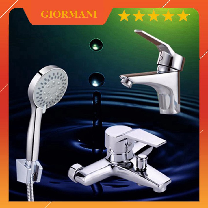Full bộ sen tắm nóng lạnh SNL904 kèm vòi chậu lavabo cao cấp SNL904-SNL13
