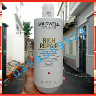 [Chính hãng] [Siêu rẻ]Dầu Gội Phục Hồi Tóc Goldwell Dualsenses Rich Repair Shampoo 1000ml